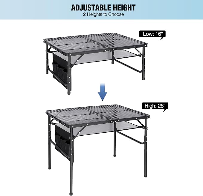 RedSwing Folding Grill Table, Aluminum Portable Grill Stand Table - Image 6