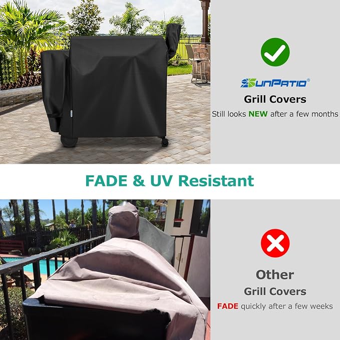 SunPatio Outdoor Waterproof Pellet Grill Cover Compatible - Image 3