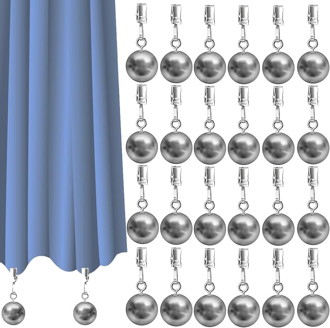 24 Pack Outdoor Curtain Weights, Outdoor Drapery by Onwoli