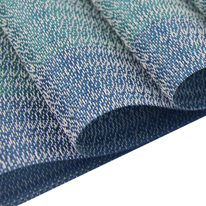 Vinyl Placemats, Washable Table Mats Easy to Clean Woven Placemats - Image 5