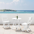 Costaelm Paradise 3-Piece Outdoor HDPE Folding Patio Bistro Table and Chairs by Costaelm