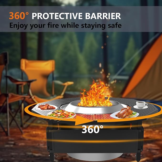 Fire Pit Surround Tabletop for Solo Stove Bonfire Ranger 2.0, - Image 4