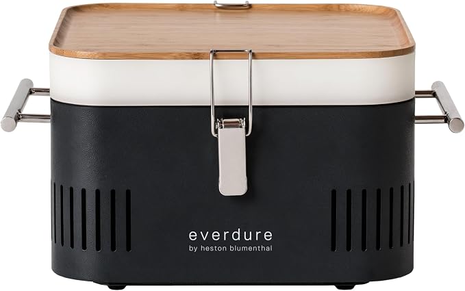 Everdure CUBE Portable Charcoal Grill, Tabletop BBQ, Perfect Tailgate, or by Everdure