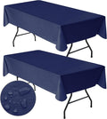 Nasitos 2 Pack Vinyl Tablecloth Rectangle 60x120 Inch-100% Waterproof by Nasitoshomedecor