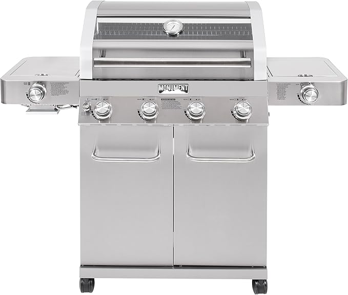 Monument Grills 4+2 Burner 700 sq.in. Large Cabinet Style Stainless Steel by MonumentGrills