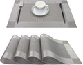 PIGCHCY Placemats Heat-Resistant Non-Slip Washable Easy to Clean Woven Vinyl by PIGCHCY