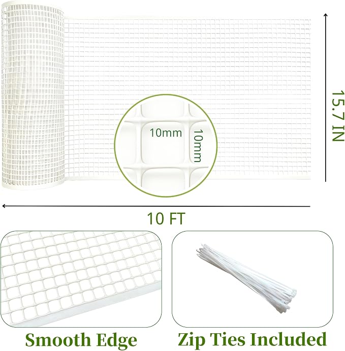 PotatoLife Plastic Wire Mesh Fence, Balcony Fence - Image 2