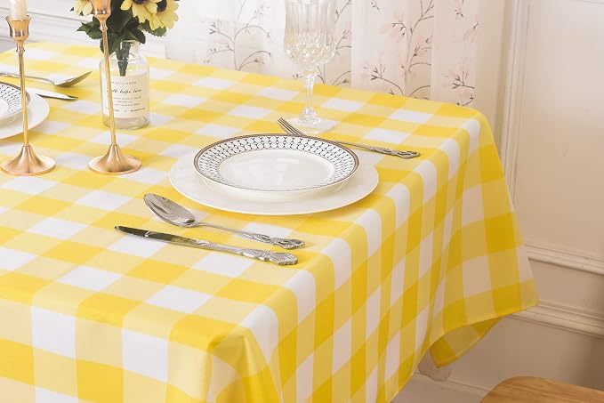 Cupuamon 2 Pack Waterproof Polyester Fabic Rectangle Checkered - Image 8