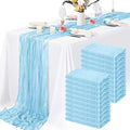20 Packs Cheesecloth Table Runner 10FT Long Boho Gauze Fabric Table Runner by Lamshionow