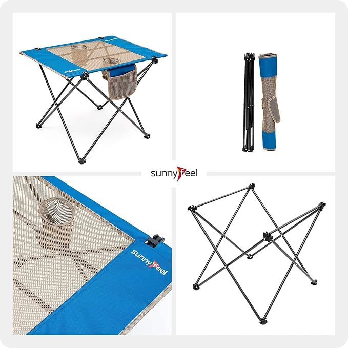 SUNNYFEEL Outdoor Folding Table | Lightweight Mesh Compact Camping Table - Image 7