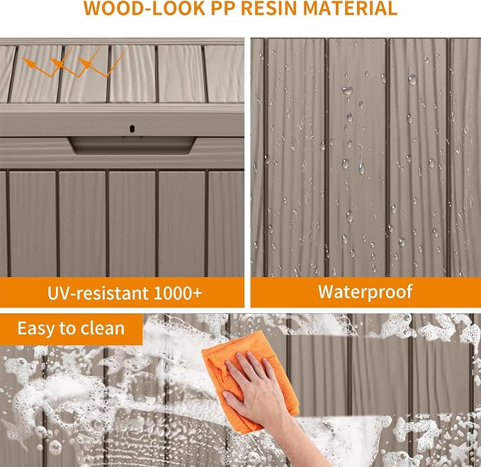 45 Gallon Outdoor Storage Box – Resin Deck Box - Image 4