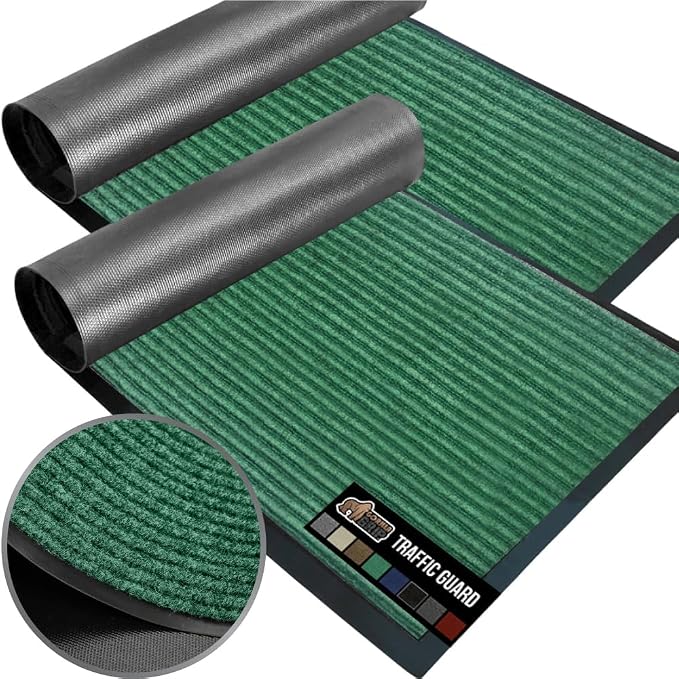 GORILLA GRIP Waterproof Traffic Guard Door Mat, 2 Pack Heavy Duty Entryway Mats by GorillaGrip