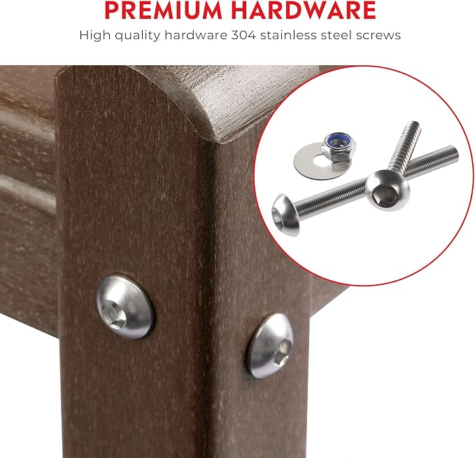 Costaelm Outdoor Side Table, 2-Tier Small Patio Coffee Tables - Image 6