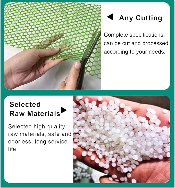 39.3″ x 32.8′ Chicken Mesh Fence Roll Versatile Plastic Fencing Netting Heavy - Image 5