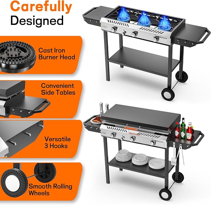 Veralune 3 Burner Propane Stove - Image 5