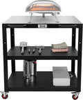 36''x 24'' Large Movable Pizza Oven Table by Idealforcook