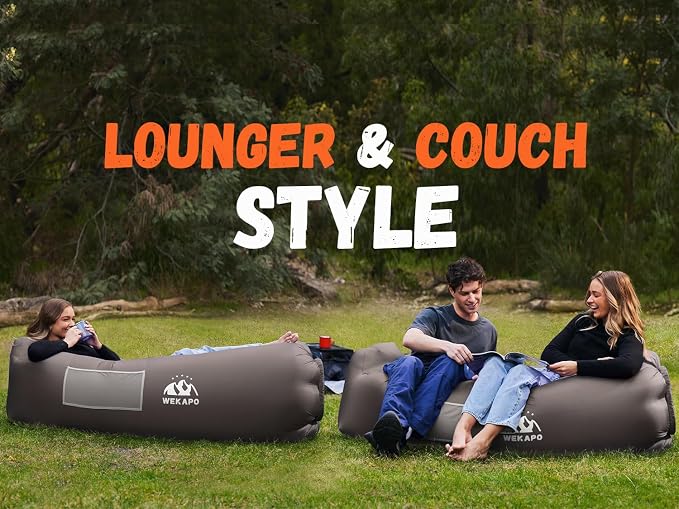 WEKAPO Inflatable Sun Lounger, Air Sofa, Waterproof and Leak-Proof, Picnics and - Image 7