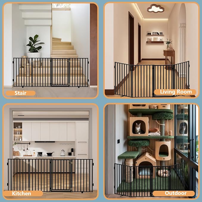 Full Metal Freestanding Dog Gates - Image 7