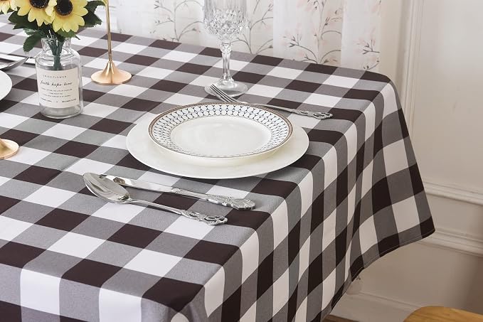 Cupuamon 2 Pack Waterproof Polyester Fabic Rectangle Checkered - Image 8