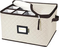 BALEINE China Storage Containers, Sturdy Quilted Wine Glass Storage, Plate by BALEINE