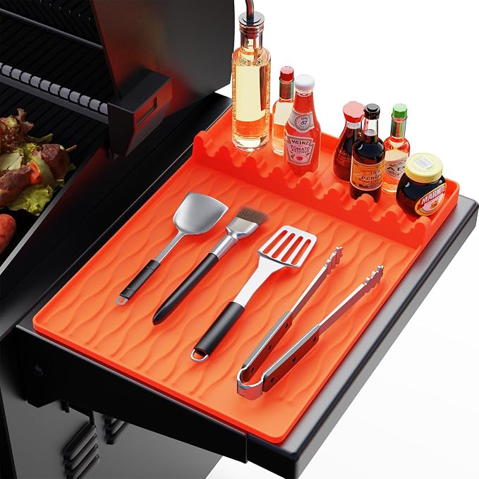 Silicone Grill Tool Mat for Blackstone, Heat Resistant Spatula Mat by YOUCHNEGZHIFAN
