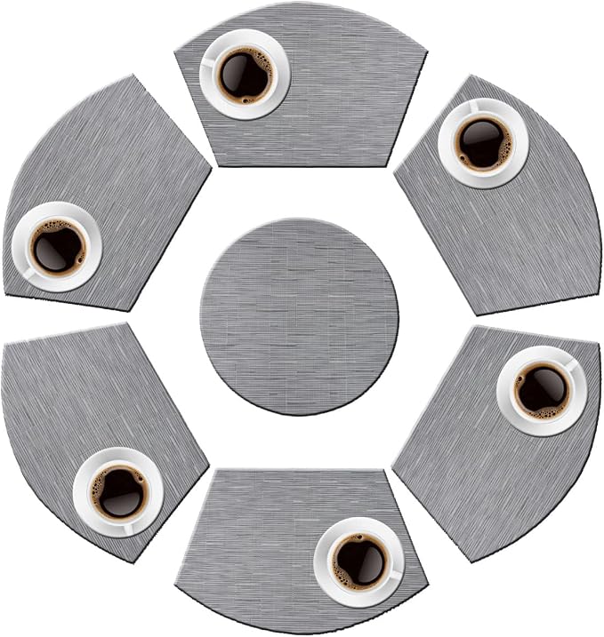 PIGCHCY Wedge Shaped Placemats Set of 6 - Image 4