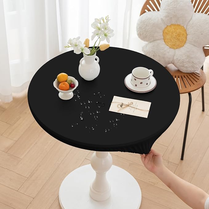 Round Fitted PU Tablecloth by Huierxun