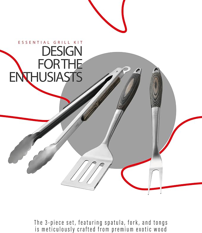 Stainless Steel BBQ Tool Set - Image 2