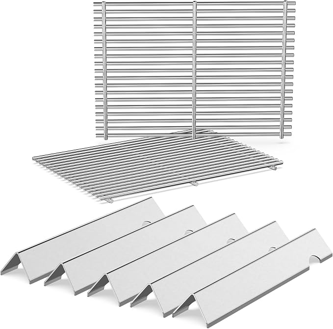 18.75" Grill Grates and Genesis II Flavorizer Bars Replacement Parts by QuliMetal