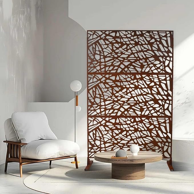 Outdoor Decorative Metal Privacy Screen Panel, Steel Partition - Image 2