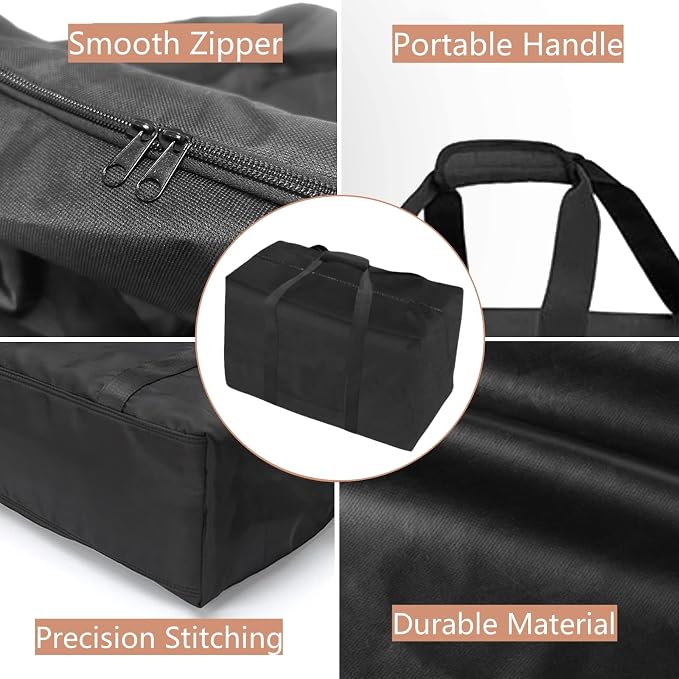 Portable Grill Bag for VIVOHOME Oval Cast Iron Grill Outdoor Portable Gas - Image 2