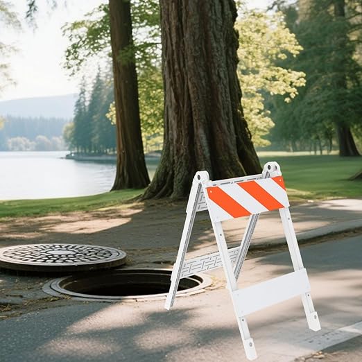 Type I Foldable Traffic Barricade, 1 Pack Folding Road Safety Sign - Image 6
