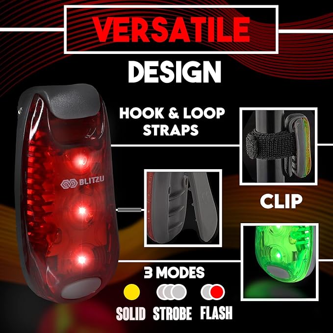4 Pack LED Safety Light, Clip on Reflective Gear Lights - Image 8