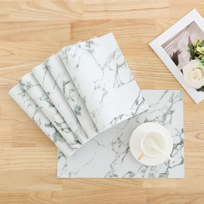 Homaxy Faux Leather Heat Resistant Placemats - Image 9
