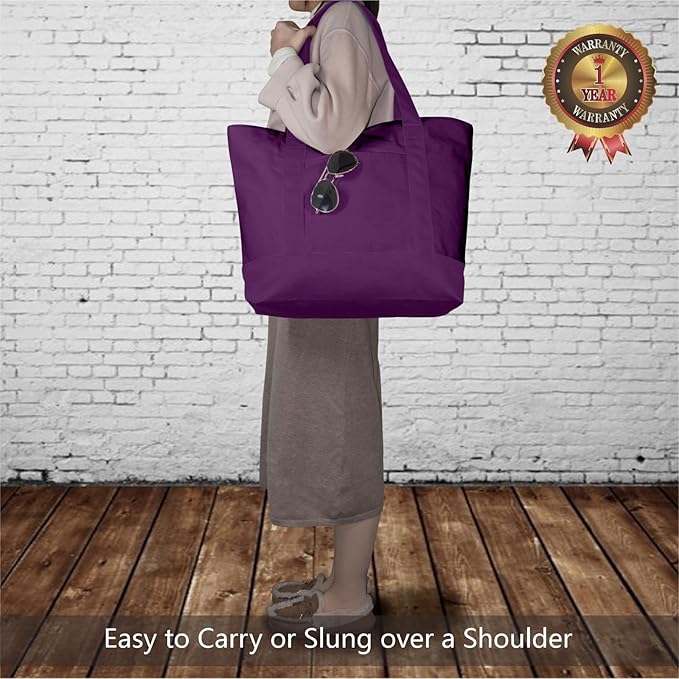 TOPDesign 6-Pack Canvas Tote Bags - Image 2