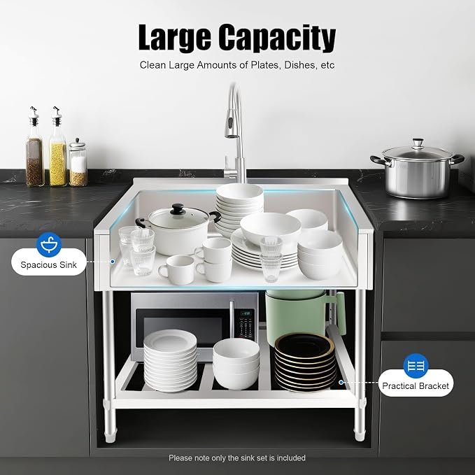 Stainless Steel Laundry Sink - Image 6