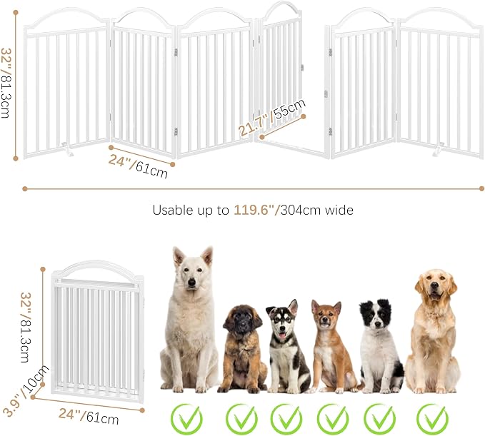 BHG Metal No-Assembly Freestanding Dog Gate - Image 4
