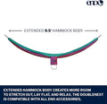 Hammock for Camping and Hiking, Lightweight Nylon in Seaglass