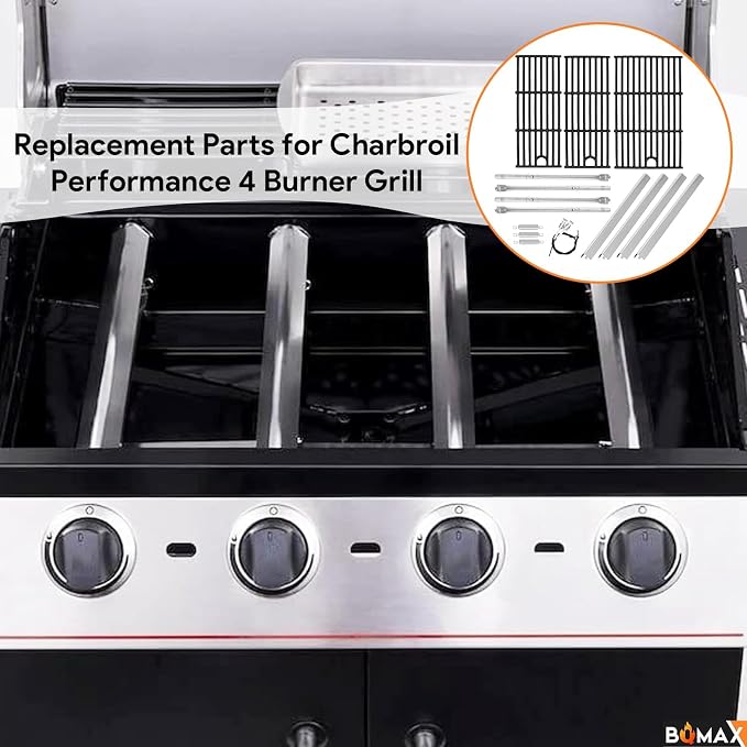 BQMAX 17 Inch Grill Parts Kit for Charbroil Performance 4 Burner Grill - Image 7