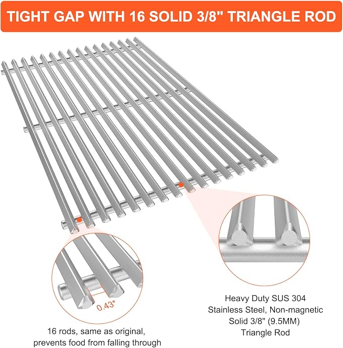 QuliMetal 19.5" 9.5MM Grill Grates - Image 5