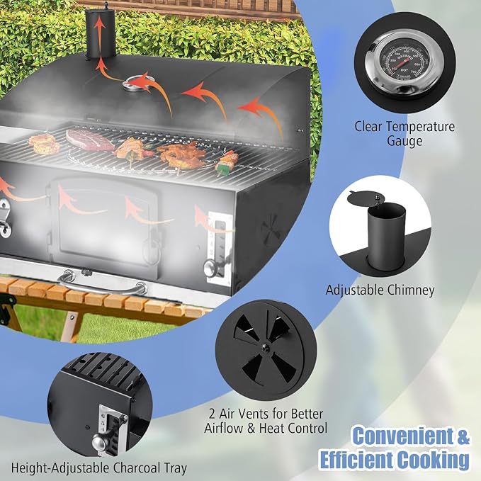 Large Built-in Barbecue Grills, Charcoal BBQ Grills - Image 2