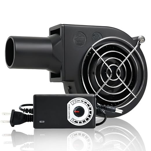 KUNRISE BBQ 97mm × 33mm Blower Fan, High Airflow 110V 120V Variable Speed by Unknown