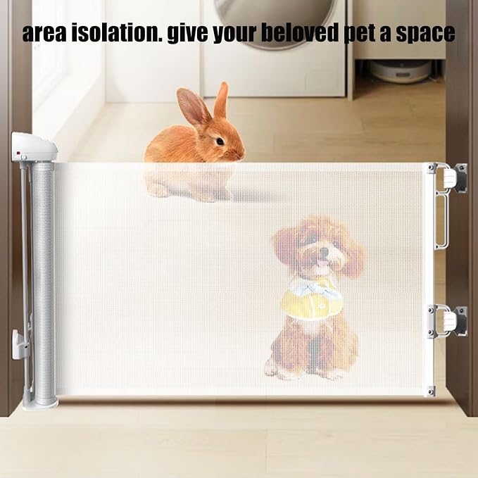 Entryway Blocker, Foldable Animal Fence, Security Panel, Indoor Outdoor Shield - Image 4