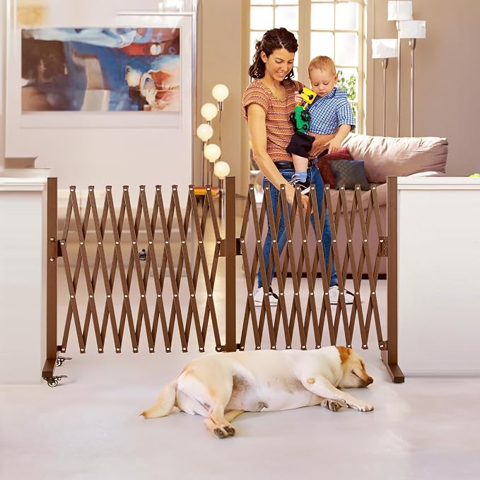 TECSPACE Aluminum Expandable Garden Fence, Portable Barricade Gate - Image 3