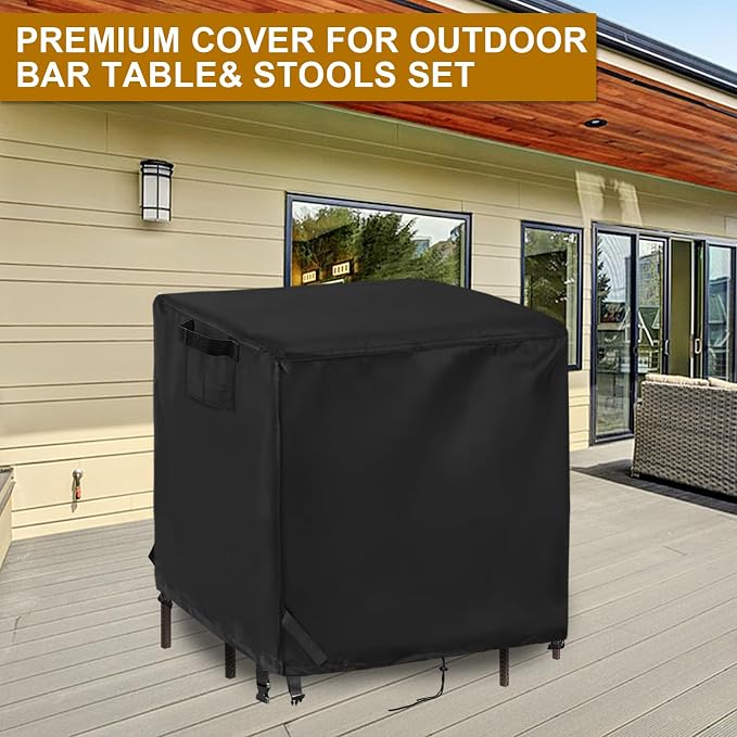 Waterproof Cover for Best Choice Products 5 Piece Outdoor Wicker Table Set - Image 6