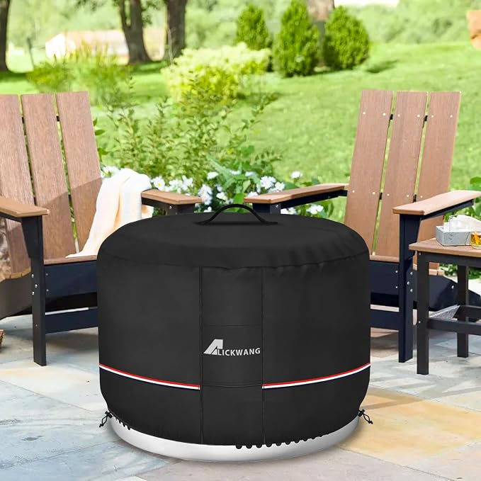 Fire Pit Cover for Solo Stove Bonfire, 600D Tear-Resistant Heavy Duty Durable - Image 9