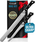 Cutluxe Carving Knife Set for BBQ & Brisket – Razor Sharp German Steel Slicing by Cutluxe