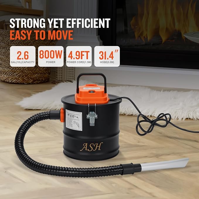 Ash Vacuum Cleaner -2.6 Gallon Fireplace Ash Vac - Image 2