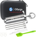 Ofargo Stainless Steel Meat Injector Syringe by GreatgiftsidealforThanksgivingandX-mas