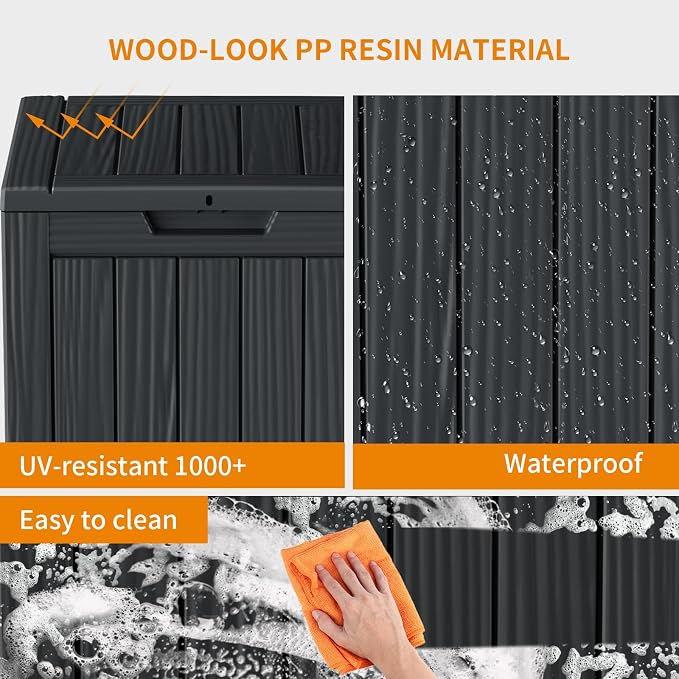 28 Gallon Outdoor Storage Box – Resin Deck Box - Image 5